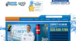 Desktop Screenshot of benfranklinplumbingmorganton.com